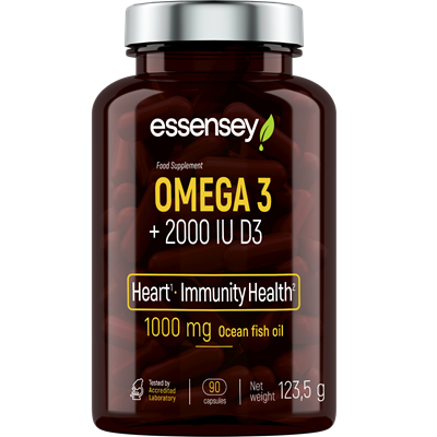 ESSENSEY OMEGA 3 + 2000 IU D3 90cap